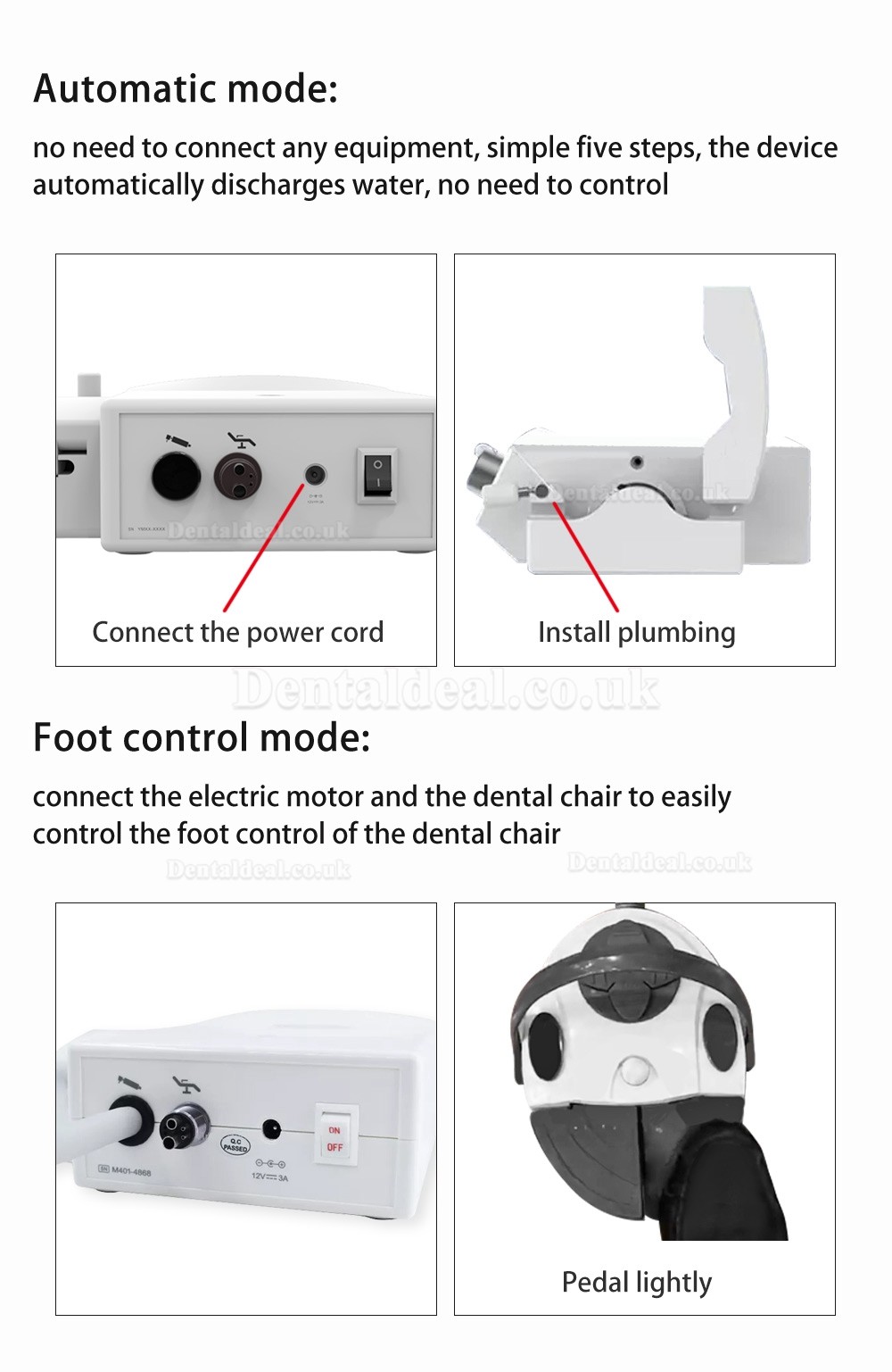 COXO CX265-76 Smart Peristaltic Pump For Dental Electric Motor with Water Supply System