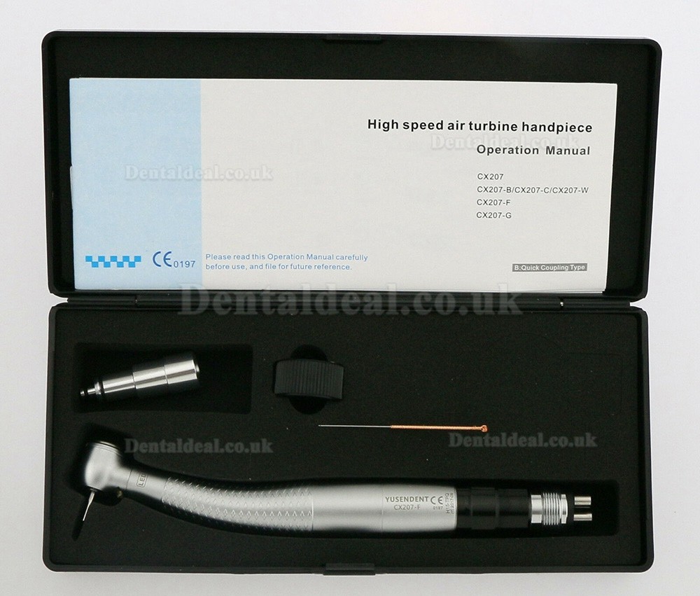 YUSENDENT COXO CX207-F-PQ E-Generator LED High Speed Handpiece 2/4 Hole NSK Phatelus Coupler