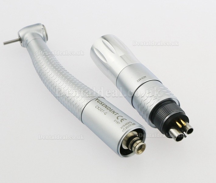 YUSENDENT® CX207-GN-PQ Fiber Optic Led Handpiece NSK Compatible (With Coupler x1+ Without Coupler x2)