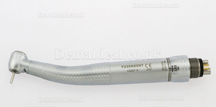 YUSENDENT® CX207-GS-PQ Fiber Optic Turbine Handpiece Sirona Compatible (With Coupler x1+ Without Coupler x2)