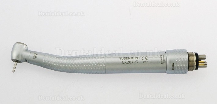 YUSENDENT® CX207-GW-PQ Fiber Optic Turbine Handpiece W&H Compatible (With Coupler x1+ Without Coupler x2)