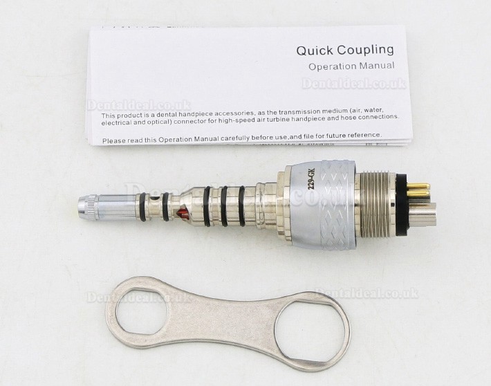 YUSENDENT Dental Fiber Optic Handpiece LED Quick Coupling Kavo Multiflex 6 Pin