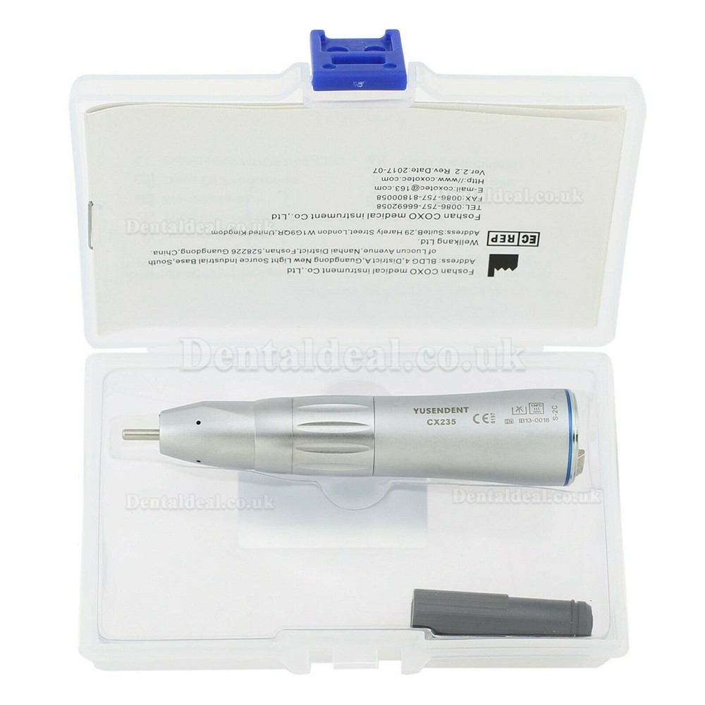 YUSENDENT CX235-1C Fiber Optic LED Low Speed Contra Angle Air Motor Handpiece Kit