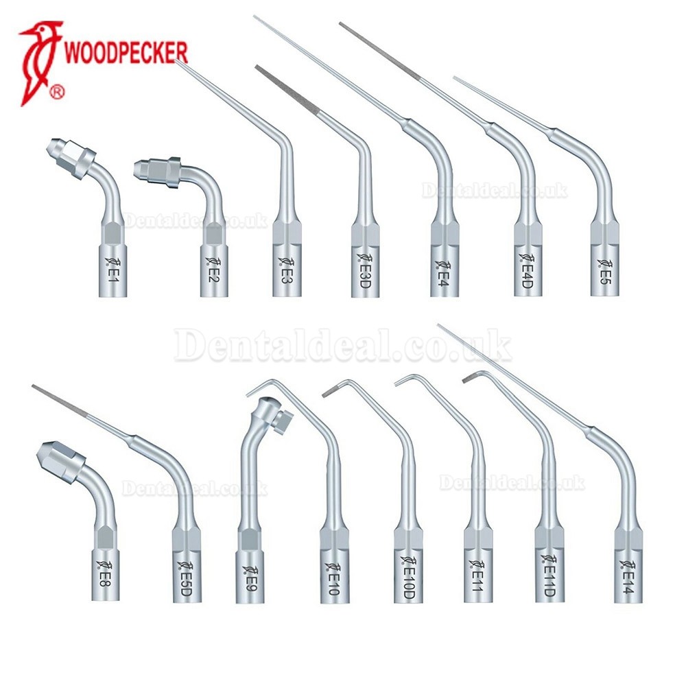 10Pcs Woodpecker EMS Cavitron Ultrasonic Scaler Endodontic Tip E1 E2 E3 E3D E4 E4D E5 E5D E8 E9 E10D E11 E11D E14