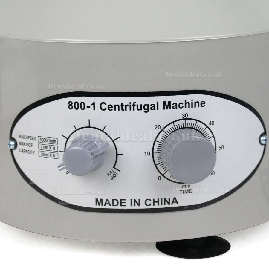 800-1 Electric Centrifuge Machine for Lab Industrial Medical 4000RPM 20ml x 6