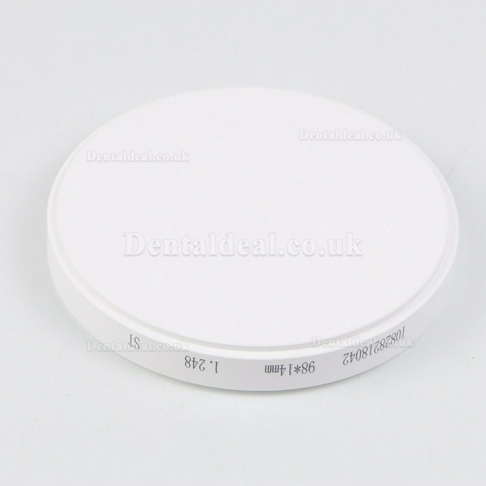 1Pcs Dental Zirconia Ceramic Blocks HT for Open CAD/CAM Milling System OD98*12