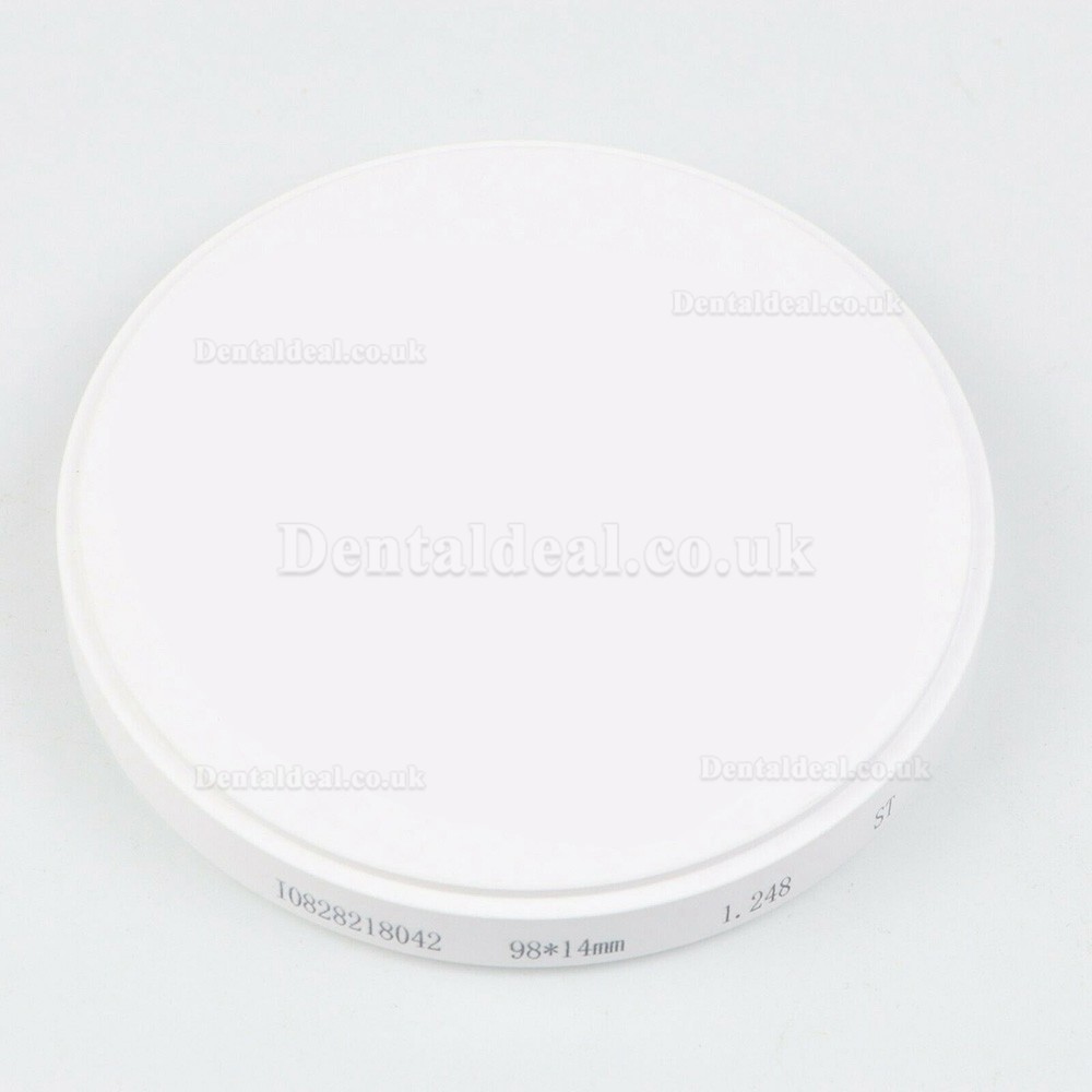 1Pcs Dental Zirconia Ceramic Blocks HT for Open CAD/CAM Milling System OD98*12