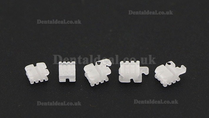 20Pcs/5Pack Dental Orthodontic Ceramic Bracket Braces MBT 022 345 Hooks