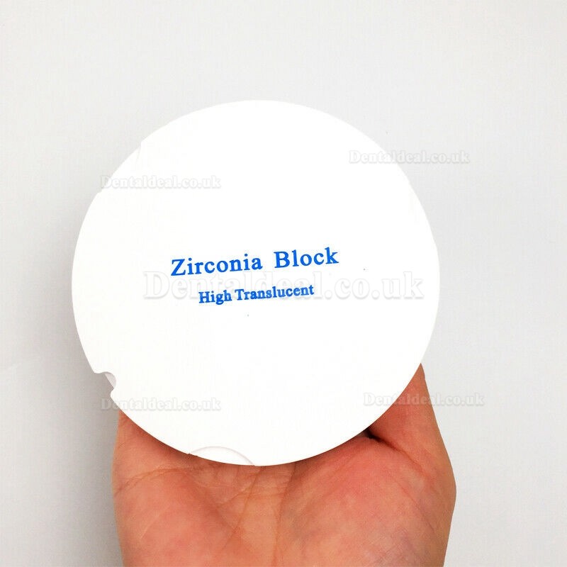 Dental Zirconia Ceramic Blocks Material For ZirkonZahn System OD95mm ST/HT