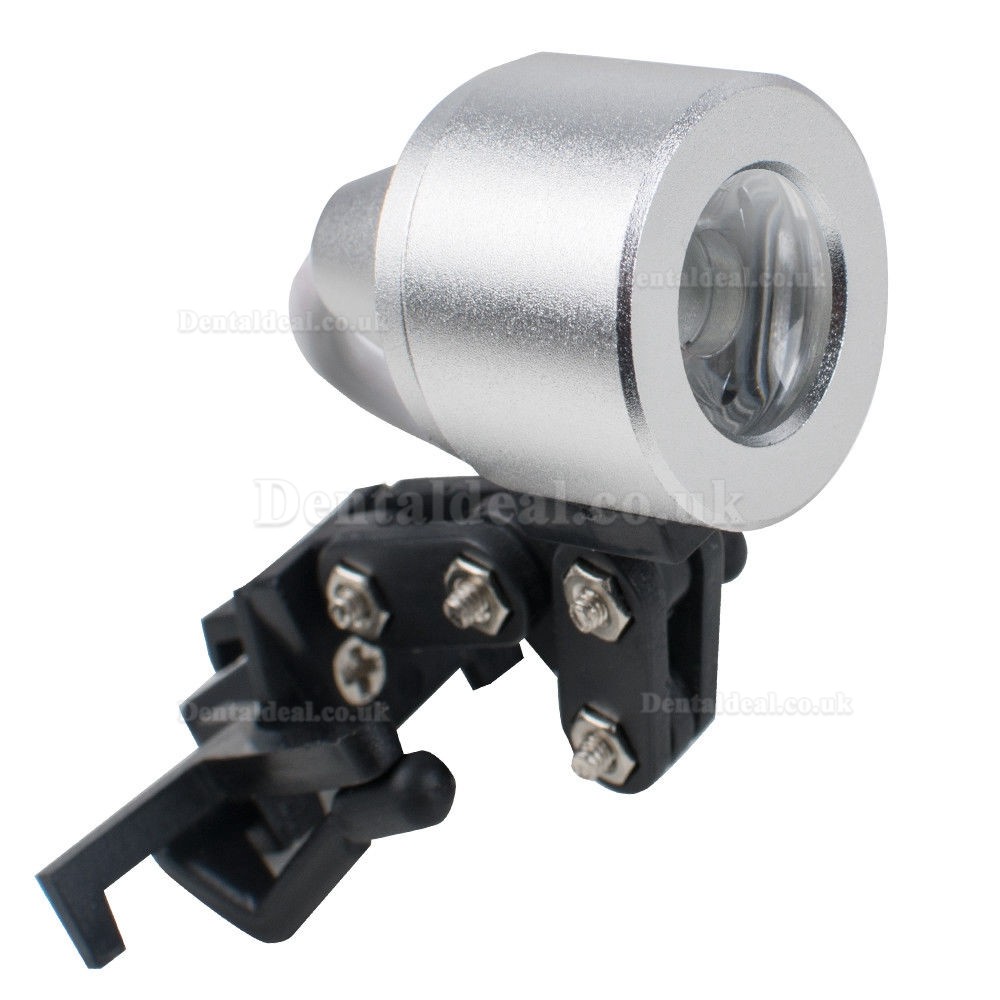 1W Clip Clamp LED Head Light Lamp for Dental Binocular Loupes Glasses Durable