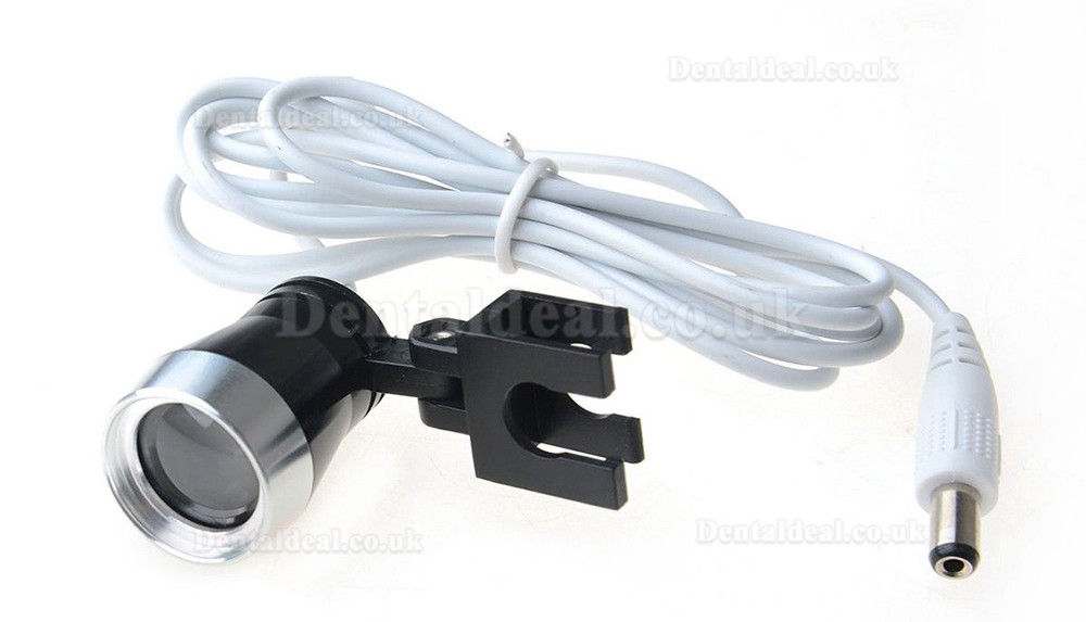 Portable Clip-on LED Head Light Lamp fit Dental Clinical Medical Binocular Loupes