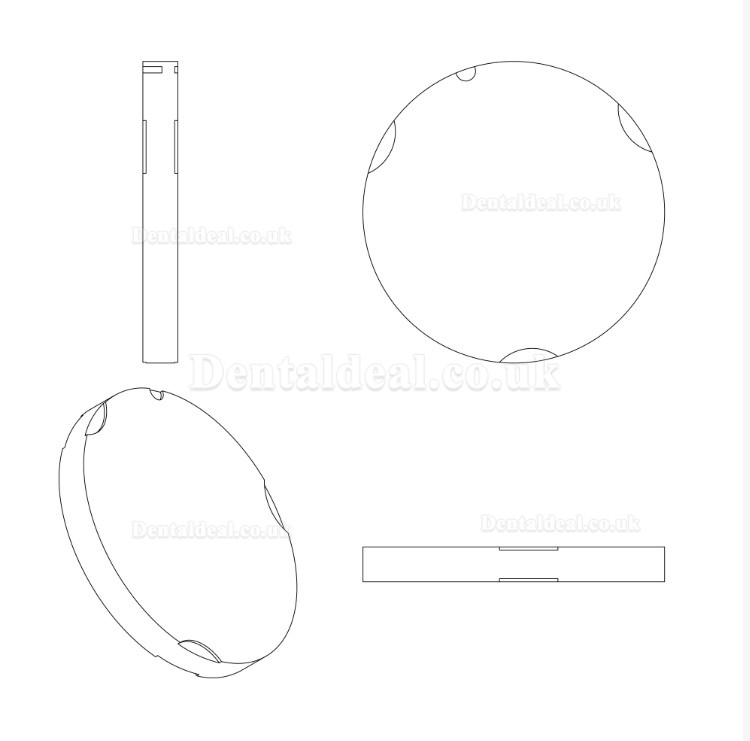 95mm ST/HT Dental Lab Zirconia Block Compatible with Zirkon Zahn System System