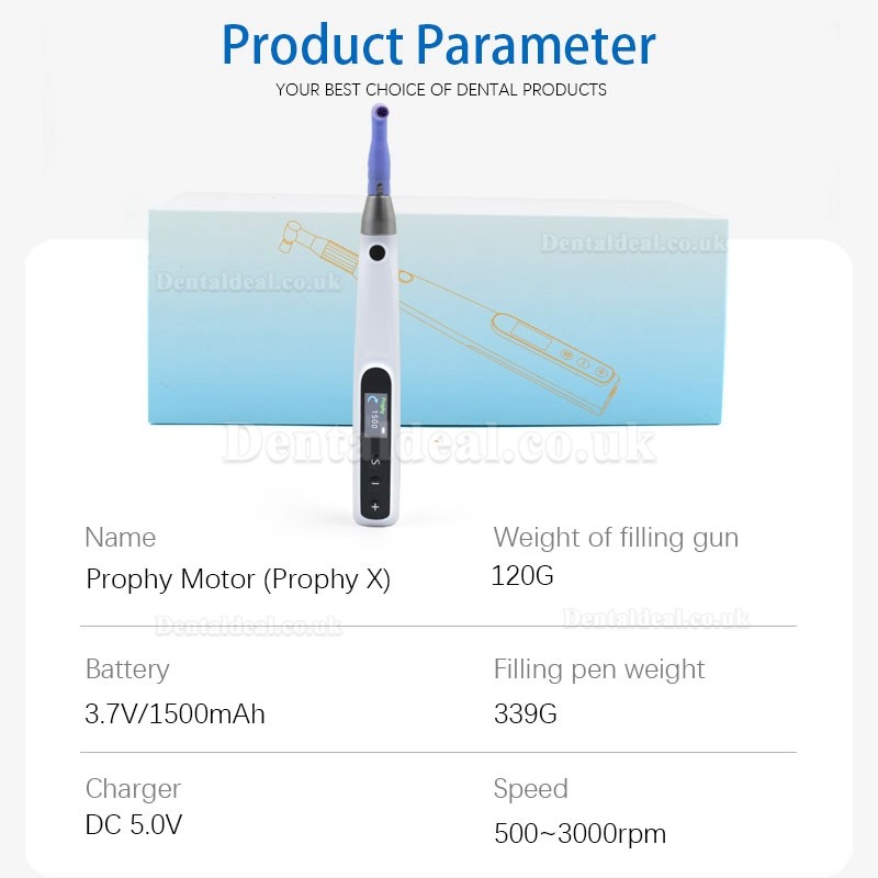 Electric Dental Wireless Hygiene Prophy Handpiece 360° Swivel 6-speed Settings