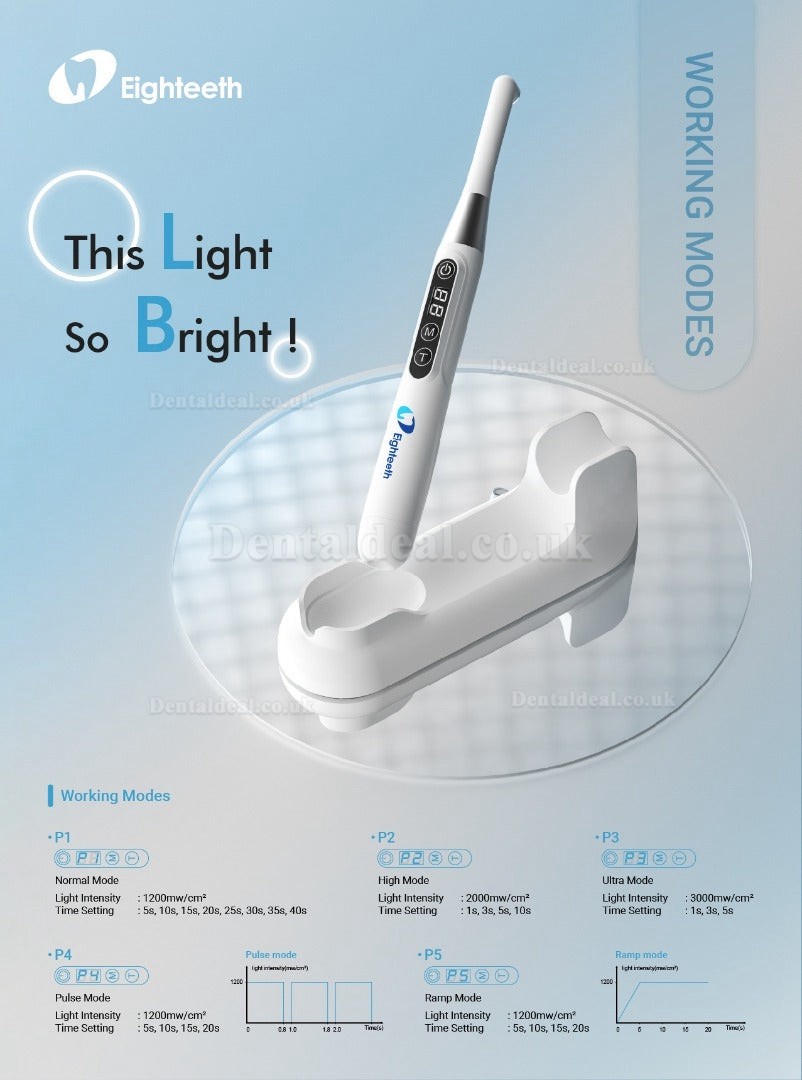 Eighteeth Curing Pen-E Wireless Dental LED Curing Light