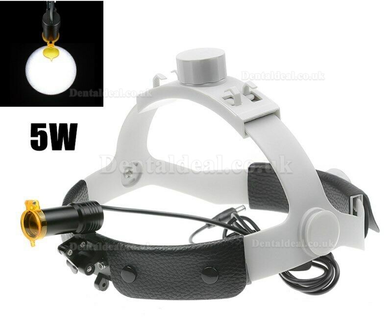 Dental Medical 5W LED Head Light w/ Filter Headband Headlamp ENT Oral Gynecology