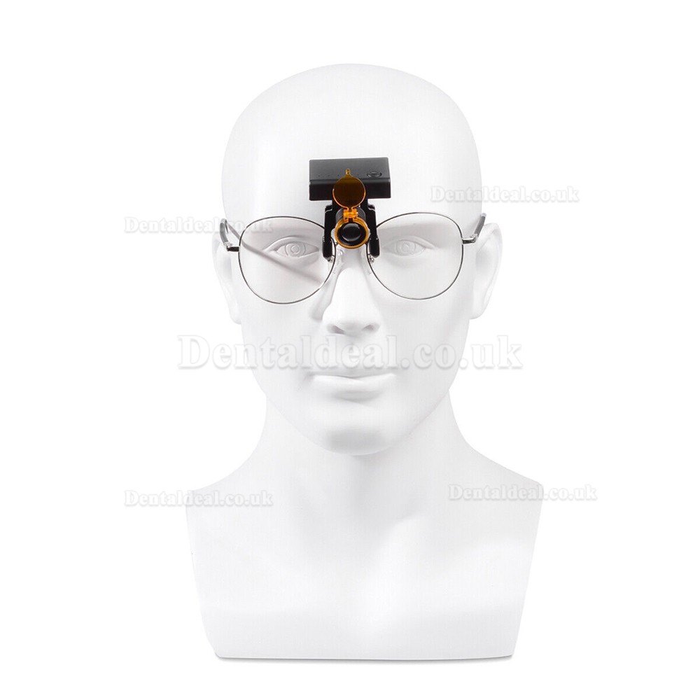 3W Dental LED Binocular Loupe Wireless Headlight with Optical Filter