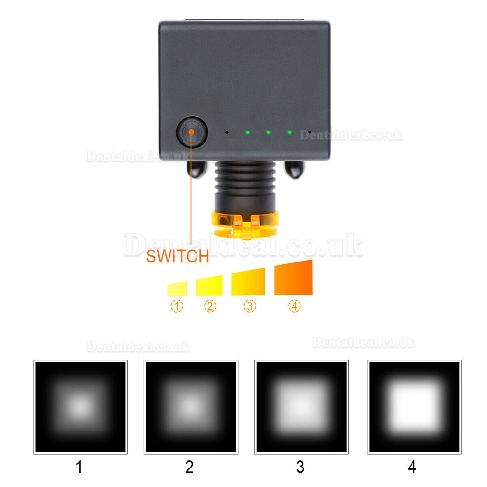 3W Dental LED Binocular Loupe Wireless Headlight with Optical Filter