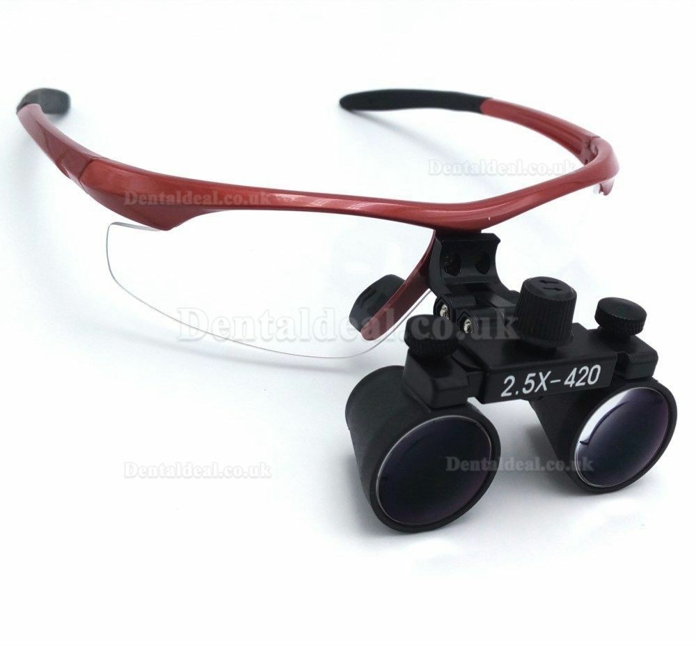 Dental Surgical Medical Binocular Loupes 2.5X420mm Optical Glass DY-101