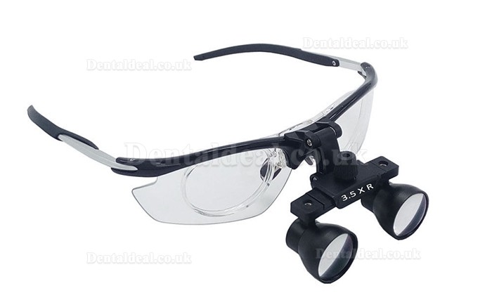 Dental 3.5X Medical Binocular Loupes Magnifier Antifogging Aluminum Frame DY-112