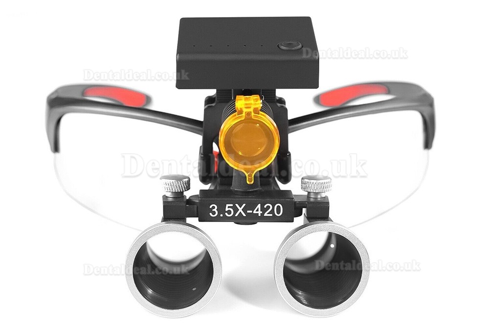 DY-117 3.5X Dental Surgical Loupe + DY-010 Wireless 3W LED Headlight