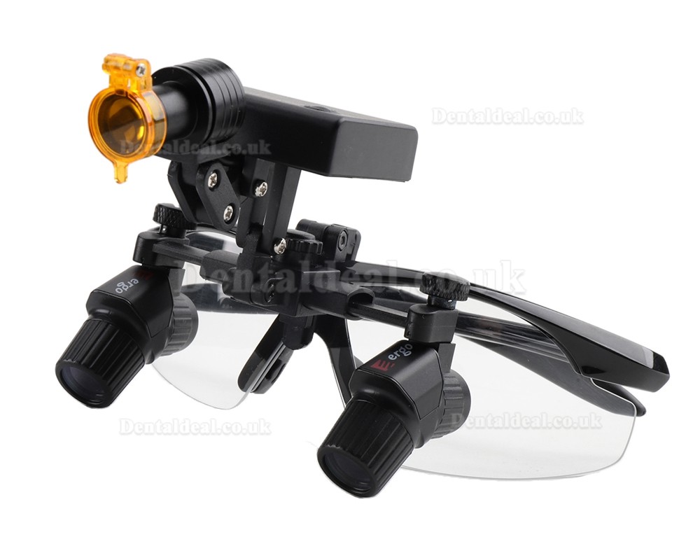 4.0X 450mm Ergonomic Ergo Surgical Loupe Ergo Magnifying Glasses + 5W Wireless LED Headlight