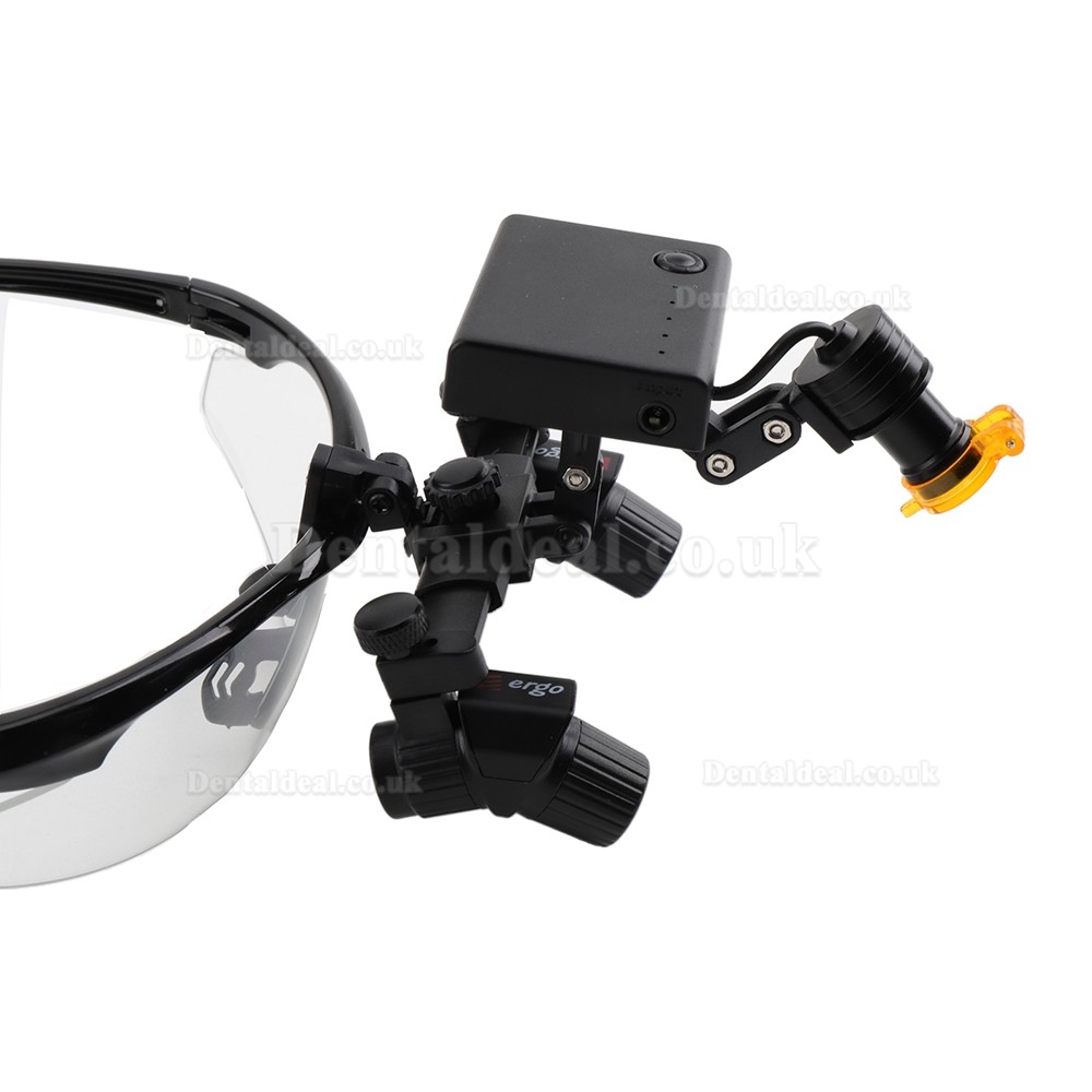 4.0X 450mm Ergonomic Ergo Surgical Loupe Ergo Magnifying Glasses + 5W Wireless LED Headlight