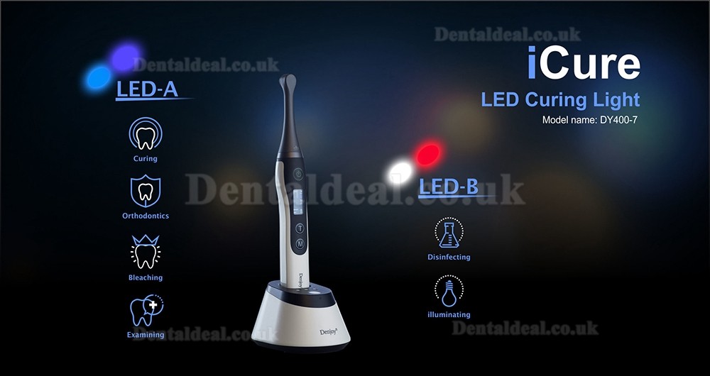 Denjoy iCure DY400-7 LED 1S Curing Light with Bleaching Orthodontic Disinfection Function