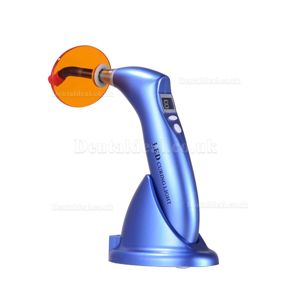 Dental Wireless LED Curing Cure Lamp light Cordless 1500mw 5 Color