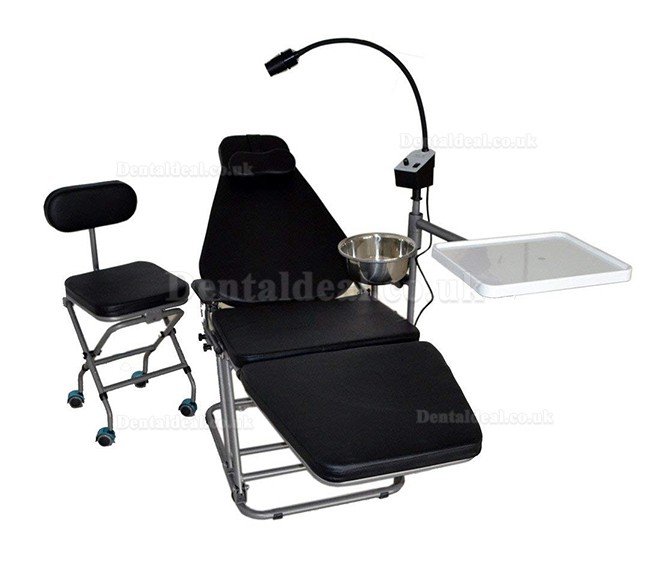 Dynamic DU32L Portable Dental Chair with LED Examination Light DLG101 and Dental Stool DS08