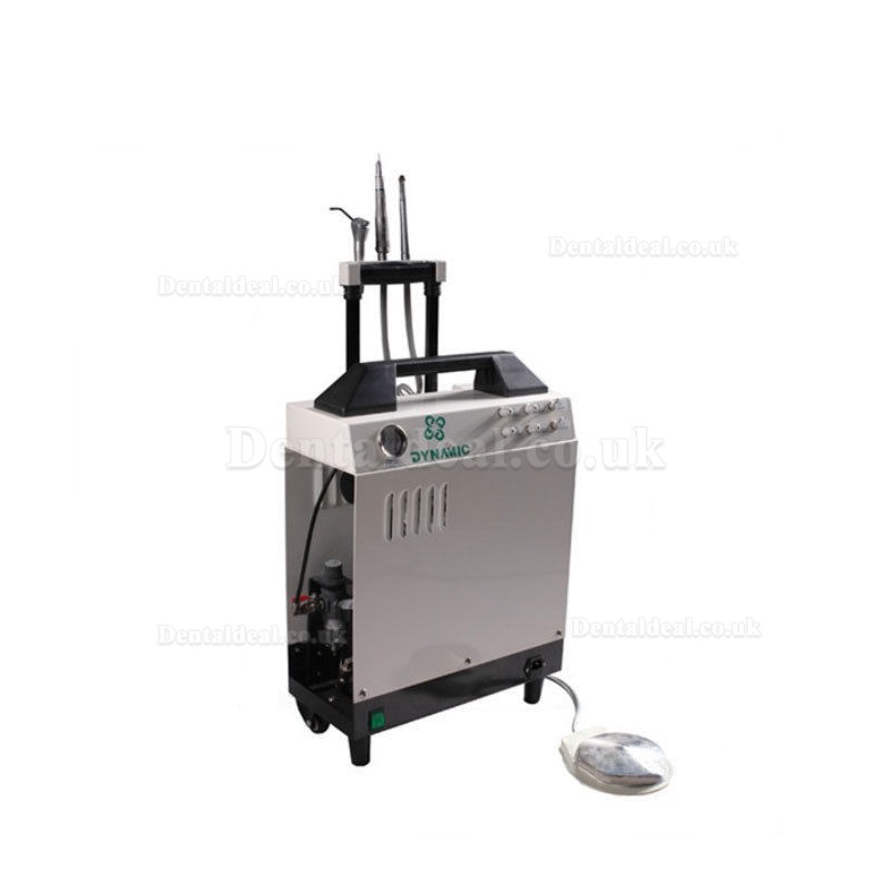 Dynamic® DU895A Portable Dental Turbine Unit (Suction +Air compressor + 3-way Syringe)