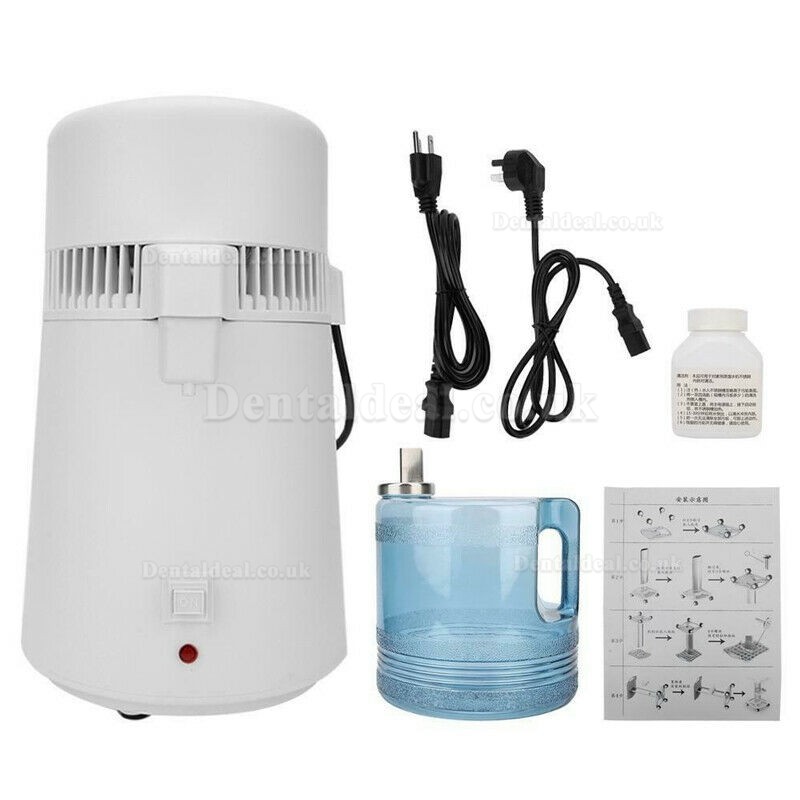 4L Electric Pure Water Distiller Countertop Dental Water Distilled Machine