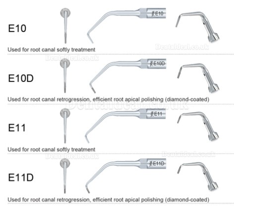 4pcs WOODPECKER® Endodontic Scaler Tips EMS compatible