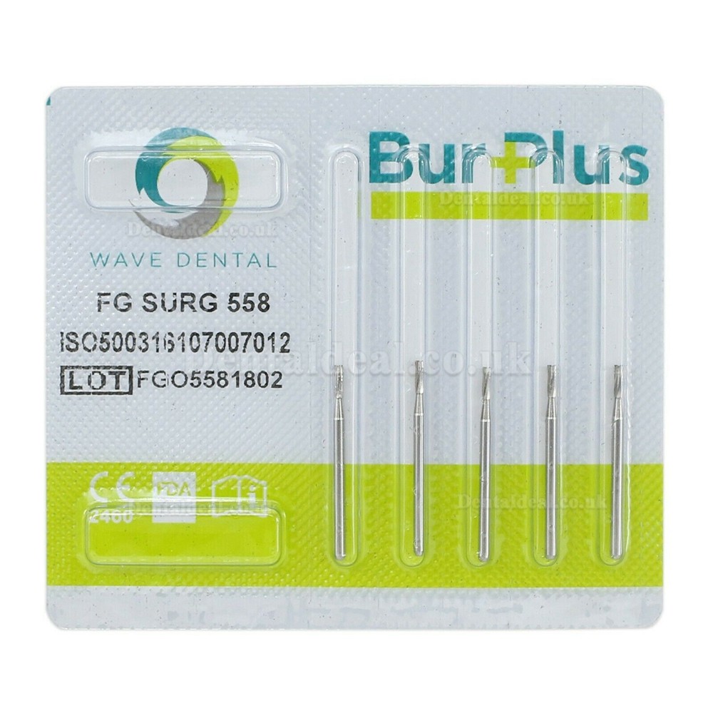 10Pcs FG Surgical Length 556 557 558 559 600 Burs Dental Friction Grip Flat Fissure Carbide Bur