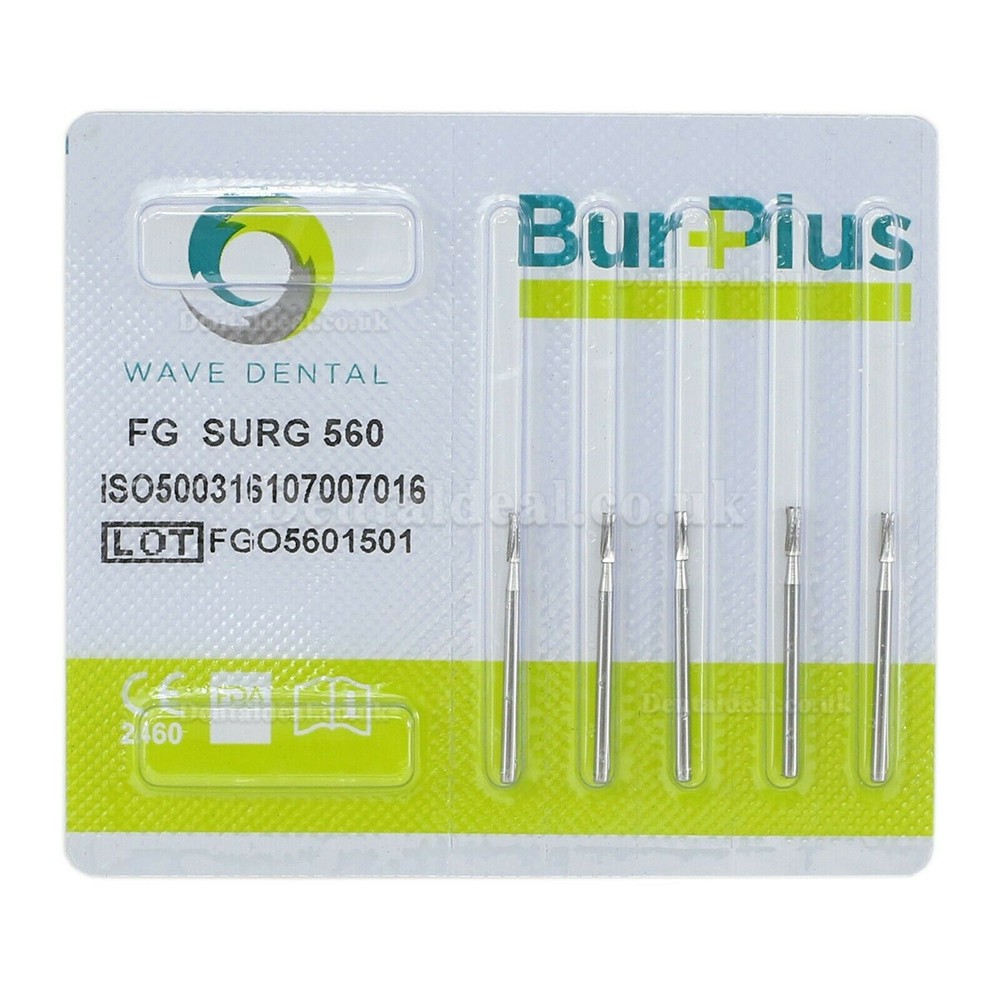 10Pcs FG Surgical Length 556 557 558 559 600 Burs Dental Friction Grip Flat Fissure Carbide Bur