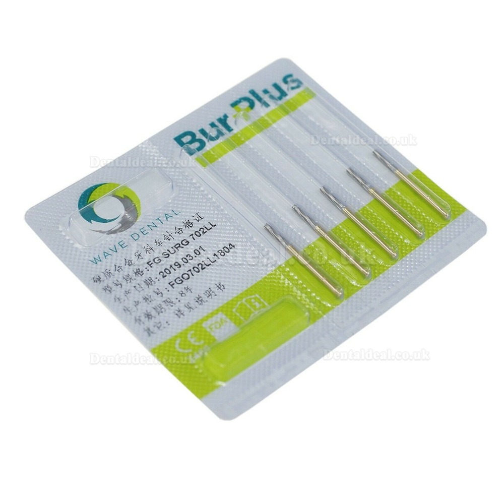 10Pcs FG Surgical Length 702LL Burs Dental Wisdom Teeth Extraction Carbide Burs