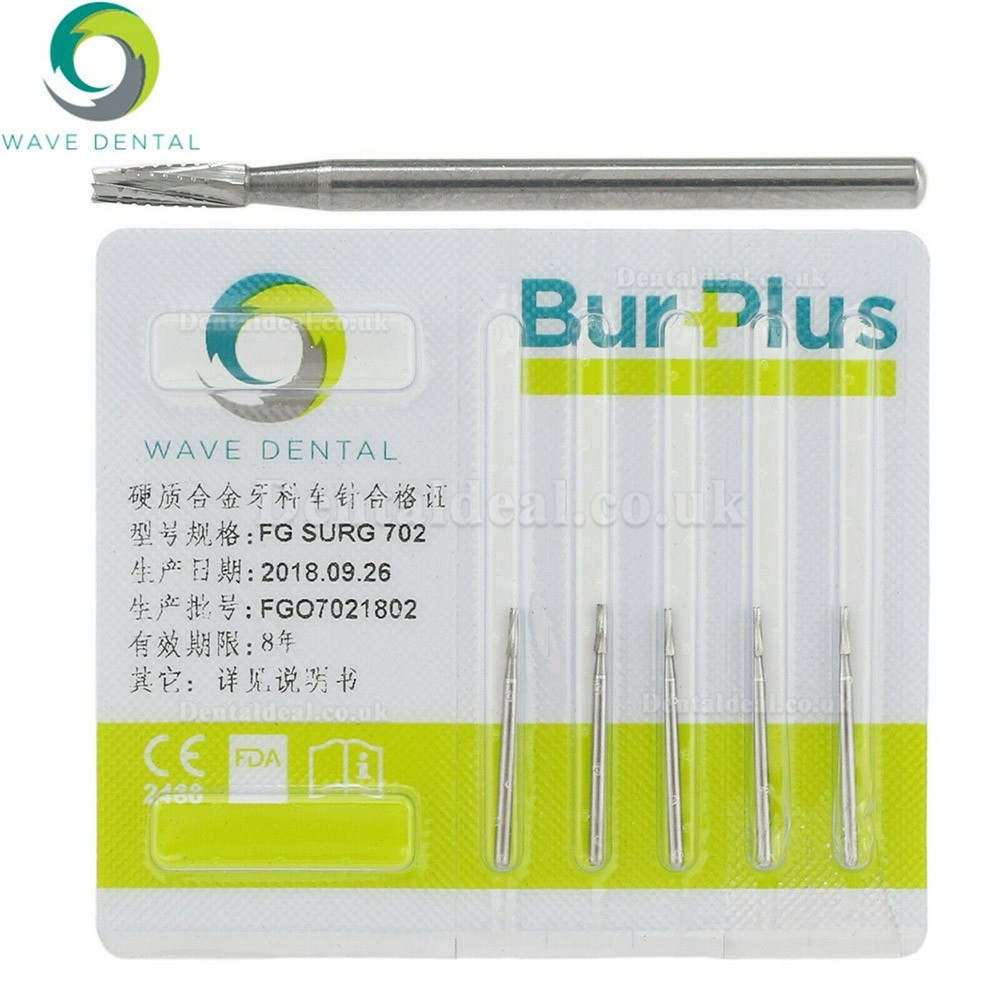 10Pcs FG Surgical Length 700 701 702 703 Burs Dental Friction Grip Taper Fissure Carbide Burs