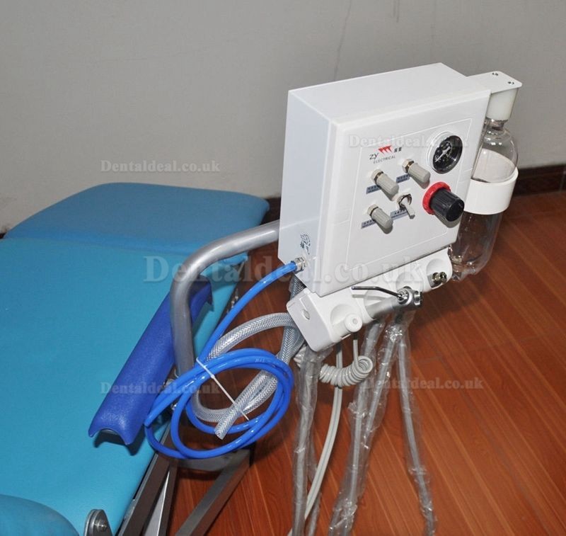 Portable Dental Chair Unit +LED Light Lamp+Triplex Syringe+Suction+Turbine Unit