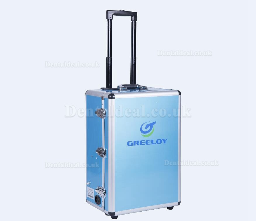 GREELOYP®204 Portable Dental Unit & Air Compressor Fiber Optic Handpiece Pipes 4 Holes