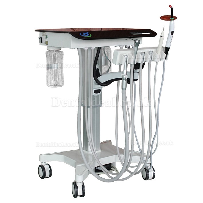 Greeloy GU-P 302S Adjustable Portable Mobile Dental Delivery Cart Unit Treatment System