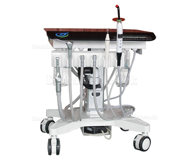 Greeloy GU-P 302S Adjustable Portable Mobile Dental Delivery Cart Unit Treatment System