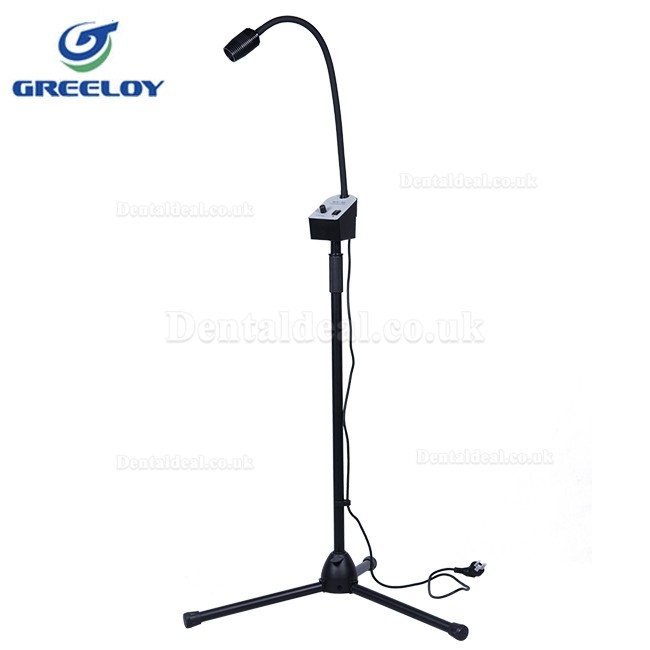 Greeloy GU-P101 Foldable Portable Dental Chair + Led Exam Light GU-P102 +Dental Stools GU-P103 Kit