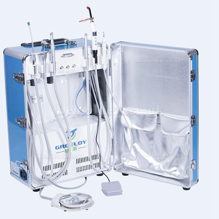 Greeloy GU-P206 Dental Portable Unit + Dental Chair GU-109(A) + Storage Bag Kit