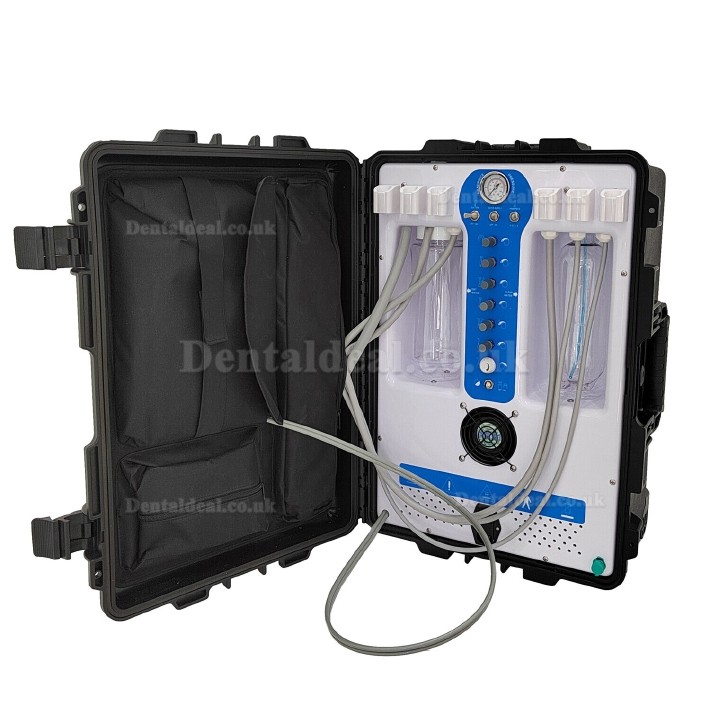 Greeloy® GU-P206S Dental Portable Unit with Air Compressor+ Curing Light Scaler 2/4H