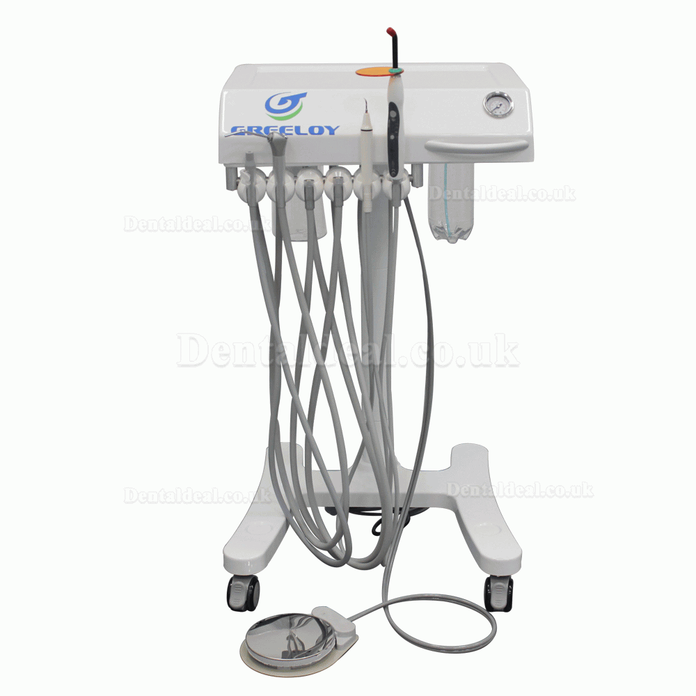 Greeloy®GU-P302 Mobile Self-contained Dental Delivery Units Built-in LED Curing Light Ultrasonic Scaler