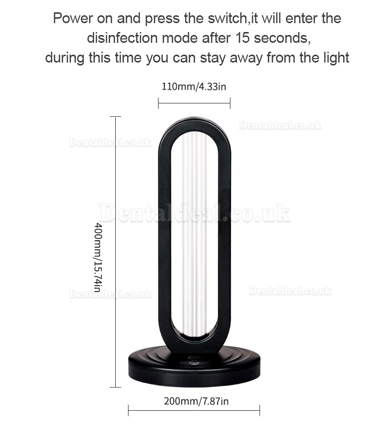 2020 New Air Purification System UVC Portable Disinfection Lamp With Ozone UV Lamp Ultraviolet Germicidal Light