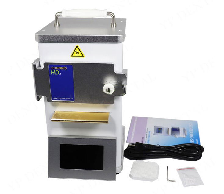 Portable Dental Lab Porcelain Furnace 8-in-1 Glazing Oven Built in Pump Touch Screen