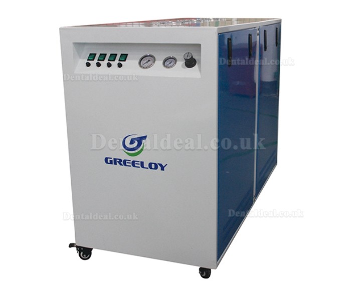 Greeloy® GA-84X Dental Oilless Air Compressor Oil Free with Silent Cabinet