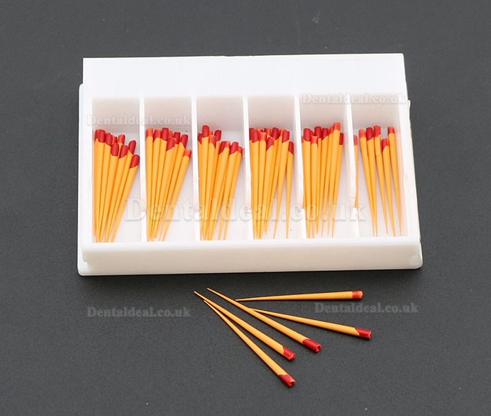 60Pcs/5PackDental Gutta Percha Points Tips F2 For Dentsply Maillefer Protaper