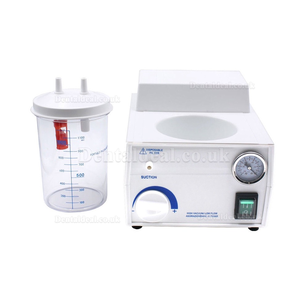 Dental Portable Suction Unit Medical Aspirator Vacuum Phlegm