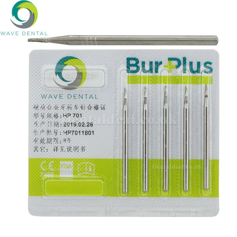 10Pcs HP 698 699 699L 700 701 701L Bur Dental Carbide Taper Fissure Cross Cut Burs